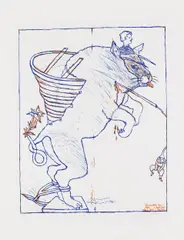 Peter Sengl, Verwundeter Tierträger, 1973/74, print; unframed