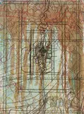 Hermann Nitsch, Untitled, 2003, unique print on hand coloured paper; framed