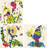 Max Weiler, Farbgarten, Farbgewächs, Baum (mixed lot: 3 prints), 1989, colour lithography; unframed