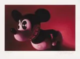 Gottfried Helnwein, Red Mouse, print; framed