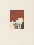 Karl Korab, Untitled (from the portfolio"Der Mann ohne Schnurrbart"), 1972, colour etching; framed