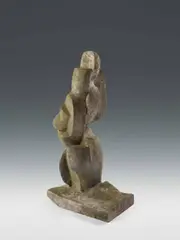 Herbert Albrecht, Kneeling woman, 1968, marble
