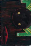 Erwin Bohatsch, Untitled, 1988, oil on paper; framed