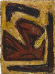 Erwin Bohatsch, Untitled, 1985, mixed media on paper; framed