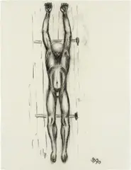 Oskar Bottoli, Untitled, 1990, chalk on paper; unframed