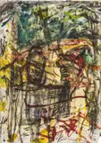 Gunter Damisch, Untitled, 1986, mixed media on paper; unframed