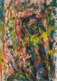 Gunter Damisch, Untitled, 1986, mixed media on paper, framed