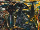 Gunter Damisch, Untitled, 1985, oil on canvas; unframed