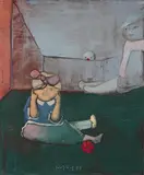 Fritz Fröhlich, Rivalitäten, 1977, oil on canvas; framed