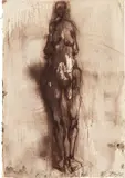 Zbyněk Fojtů, Nude, 1986, mixed media on paper; unframed