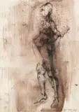 Zbyněk Fojtů, Untitled, 1986, mixed media on paper; framed