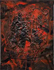 Adolf Frohner, Untitled (material picture), 1963, mixed media, various materials on wood; unframed