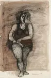 Adolf Frohner, Untitled, 1973, mixed media on paper; framed