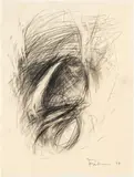 Adolf Frohner, Untitled, 1978, pencil on paper; framed