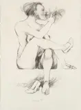 Adolf Frohner, Smoking nude