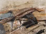Heinz Göbel, Untitled, 1991, mixed media on canvas; unframed
