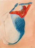 Rudolf Hoflehner, Untitled, 1985, mixed media on paper; unframed