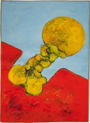 Rudolf Hoflehner, Untitled, 1967, oil on linen; framed