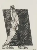 Rudolf Hoflehner, Striding nude