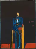 Giselbert Hoke, Sitting in blue