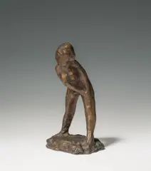 Portrait B (from the theme: 1001 Nights) by Alfred Hrdlicka, 1958, bronze, sold Mar 2024