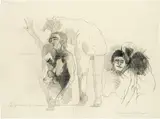 Alfred Hrdlicka, Studie zu Weininger, 1974, graphite on paper; unframed