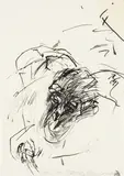 Martha Jungwirth, Affe - Lucy, 1991, India ink on paper; unframed