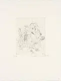 Martha Jungwirth, Am Affenfelsen, 1991, etching; unframed