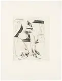 Martha Jungwirth, Untitled, 1971, etching; unframed