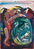 Johanna Kandl, Untitled, 1983, mixed media on paper; unframed