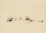 Karl Korab, Lying nude, 1981, charcoal on paper; framed
