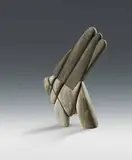 Rudolf Moratti, Untitled, 1993, marble, steel rope