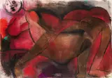 Maximilian Melcher, Untitled, mixed media on paper; framed