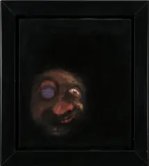 Walter Navratil, Gesicht, 1986, oil on canvas; framed