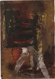 Alexander Netusil, Untitled, 1993, mixed media on cardboard; framed
