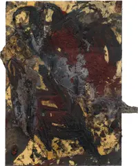 Untitled by Alexander Netusil, 1993, mixed media on cardboard; framed, sold Mar 2024