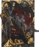 Alexander Netusil, Untitled, 1993, mixed media on cardboard; framed