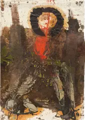 Alexander Netusil, Untitled, 1993, mixed media on paper; unframed