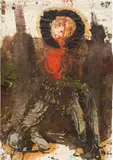 Alexander Netusil, Untitled, 1993, mixed media on paper; unframed