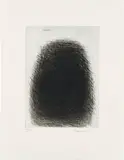 Arnulf Rainer, Heuhaufen, 1967, drypoint etching on zinc; unframed
