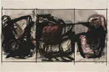 Alois Riedl, Untitled, 1983, mixed media on paper; framed