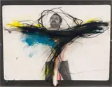 Arnulf Rainer, Untitled, 1982, mixed media on photography; framed