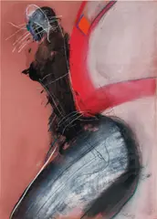 Jiří Šuhájek, Nude, 1989, mixed media on paper; unframed