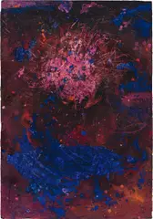 Hubert Scheibl, Untitled, 1990/91, mixed media on cardboard; framed