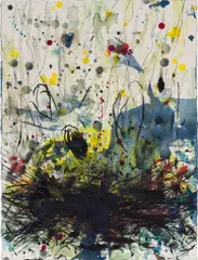 Hubert Scheibl, Untitled, 1989/90, mixed media on paper; framed