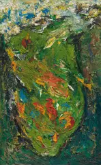 Untitled by Hubert Scheibl, 1986, oil on canvas; unframed, sold Mar 2024
