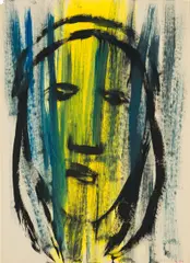 Hubert Schmalix, Untitled, 1979, mixed media on paper; unframed
