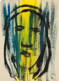Hubert Schmalix, Untitled, 1979, mixed media on paper; unframed