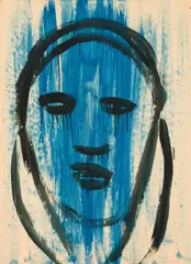 Hubert Schmalix, Untitled, 1979, mixed media on paper; framed