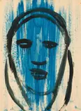 Hubert Schmalix, Untitled, 1979, mixed media on paper; framed